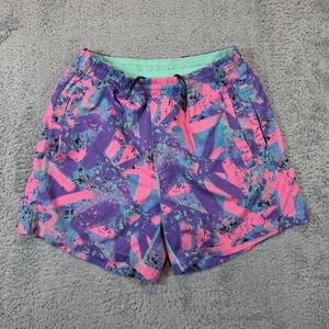 Birddogs Shorts Men M Purple Pink Abstract Boomstick Athletic Geometric Lined 6"